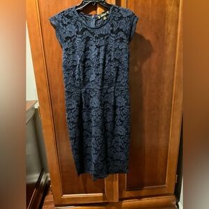 Miusol Elegant Navy Lace Dress Size 14